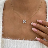 Diamond Pendant Fashion Necklace 1.65 ct TCW, Yellow Gold 14K