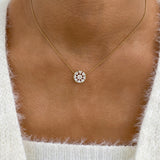 Diamond Pendant Fashion Necklace 1.65 ct TCW, Yellow Gold 14K