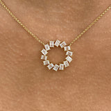 Diamond Pendant Fashion Necklace 1.45 ct TCW, Yellow Gold 14K