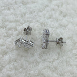 Diamond Post-On Earrings 1.80 ct TCW, White Gold