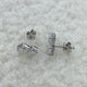 Diamond Post-On Earrings 1.8 ct White Gold