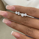 Diamond Post-On Earrings 1.80 ct TCW, White Gold