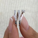 Diamond Wrap Ring 1.35 ct TCW, White Gold 14K