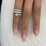 Diamond Wrap Fashion Ring 1.35 ct TCW, Yellow Gold 14K