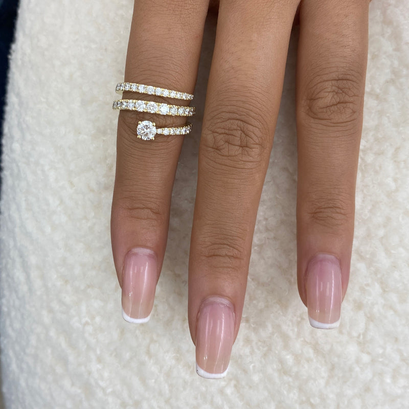 Diamond Wrap Fashion Ring 1.35 ct TCW, Yellow Gold 14K