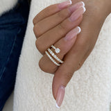 Diamond Wrap Fashion Ring 1.35 ct TCW, Yellow Gold 14K