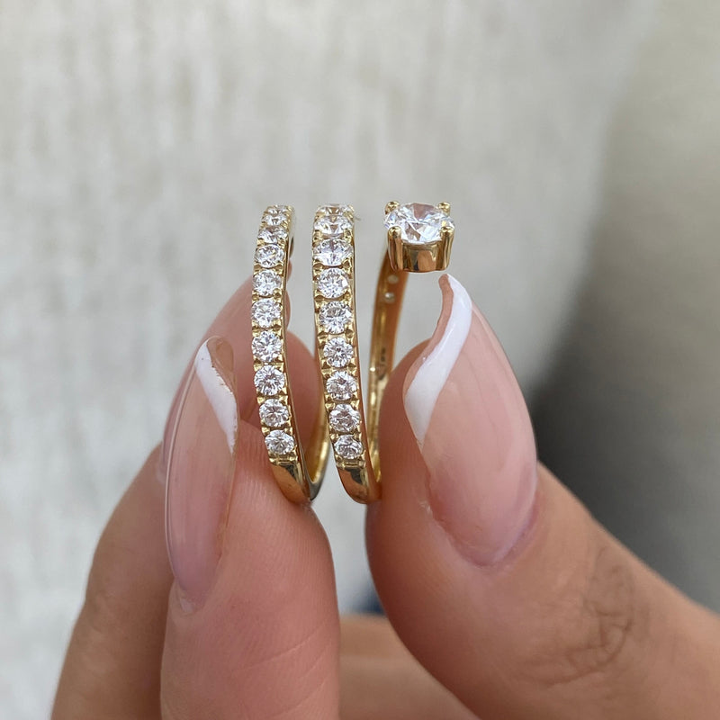 Diamond Wrap Fashion Ring 1.35 ct TCW, Yellow Gold 14K