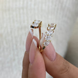 Diamond Open Ring 1.75 ct TCW, Yellow Gold 14K