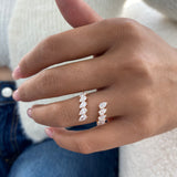 Diamond Open Fashion Ring 1.55 ct TCW, Rose Gold 14K