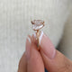 Diamond 2-Stone Fashion Ring 1.20 ct TCW, Rose Gold 14K