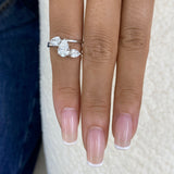 Diamond 3-Stone Ring 1.60 ct TCW, White Gold 14K