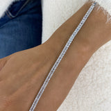 Diamond Tennis Bracelet 7.5 ct White Gold