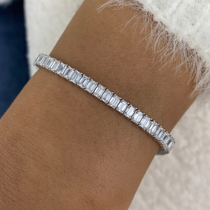 Diamond Tennis Bracelet 7.5 ct White Gold