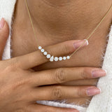 Diamond Charm Necklace 2.6 ct Yellow Gold