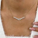 Diamond Charm Necklace 2.6 ct Yellow Gold