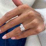 Diamond 2-Stone Ring 2.10 ct White Gold