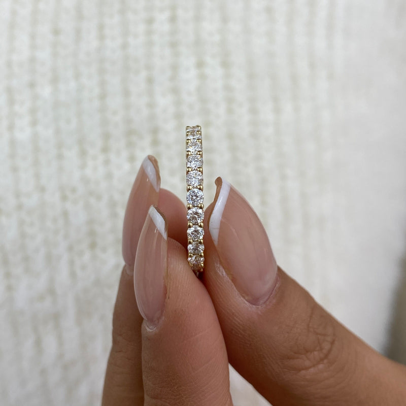 Diamond Eternity Ring 1.50 ct Yellow Gold