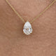 Diamond Engagement Necklace Yellow Gold 18k