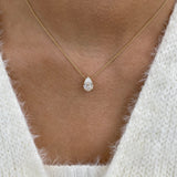 Diamond Pendant Necklace 2 ct Yellow Gold