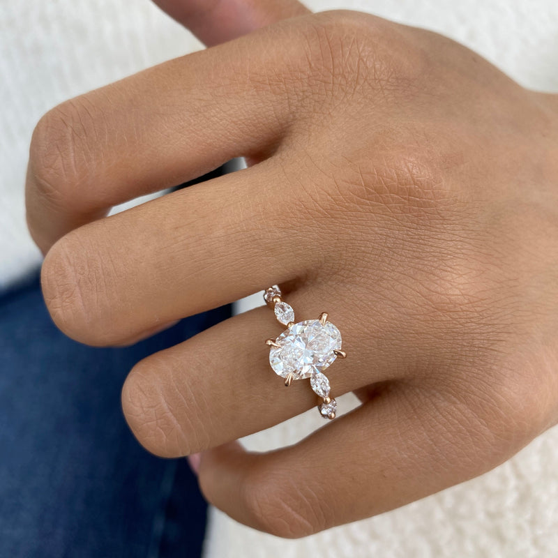 Arvion Diamond Engagement Ring Rose Gold 18k