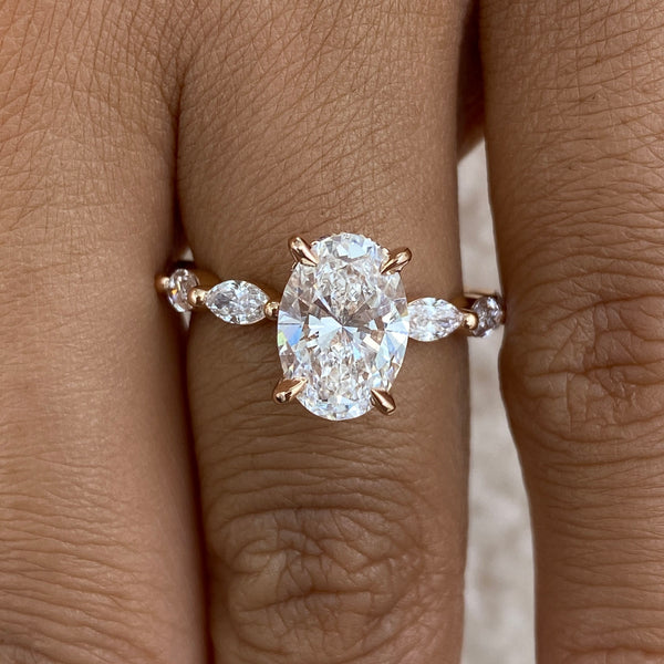 Arvion Diamond Engagement Ring Rose Gold 18k