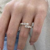 Diamond Open Band Ring 1.7 ct Yellow Gold