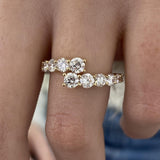 Prong Ring 1.7ct TCW, 14K Gold
