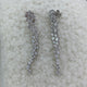 Diamond Dangle Earrings 4.7 ct White Gold