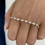 Diamond Tennis Bracelet 3.7 ct Yellow Gold