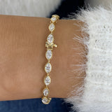 Diamond Tennis Bracelet 3.7 ct Yellow Gold