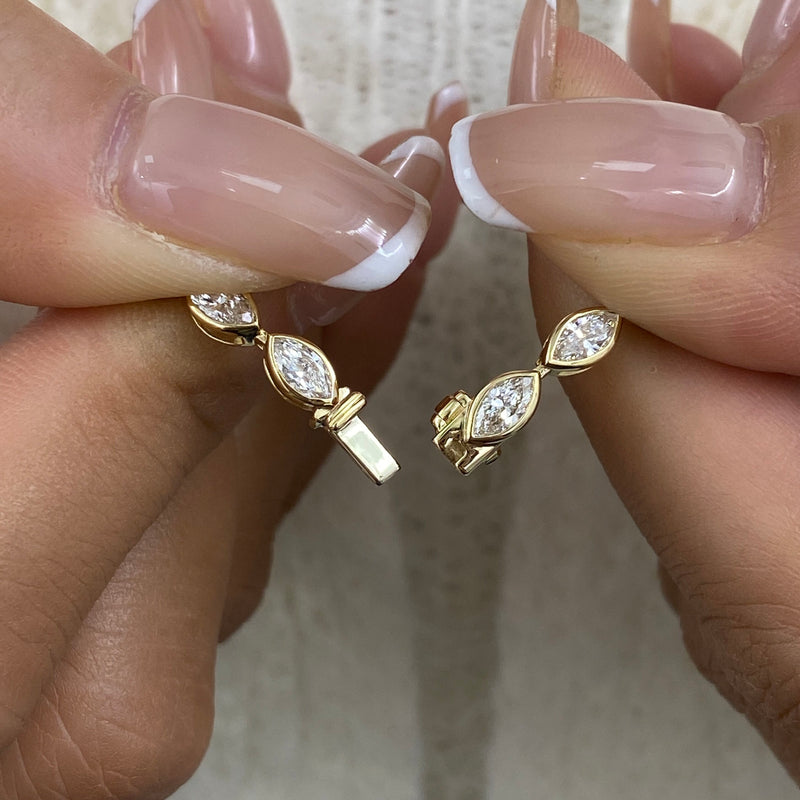 Diamond Tennis Bracelet 3.7 ct Yellow Gold