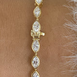 Diamond Tennis Bracelet 3.7 ct Yellow Gold