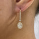 Diamond Dangle Earrings 2.27 ct Yellow Gold