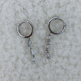 Diamond Dangle Earrings 0.6 ct White Gold