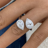 Tulip Diamond Engagement Ring 2.3 ct TCW