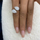 Tulip Ring 2.3 ct TCW , Solid Gold 14k
