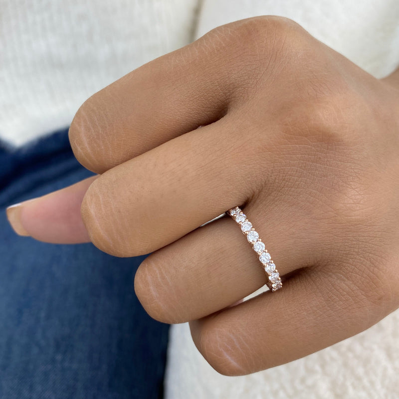 Diamond Eternity Ring 1.34 ct Rose Gold