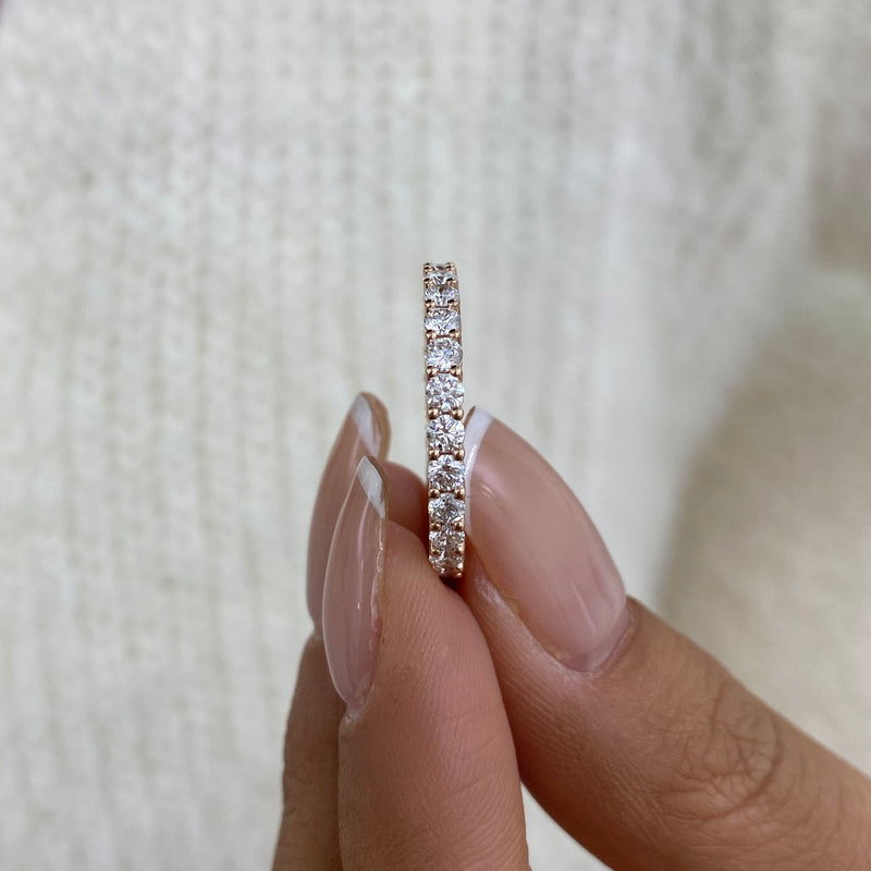 Diamond Eternity Ring 1.34 ct Rose Gold