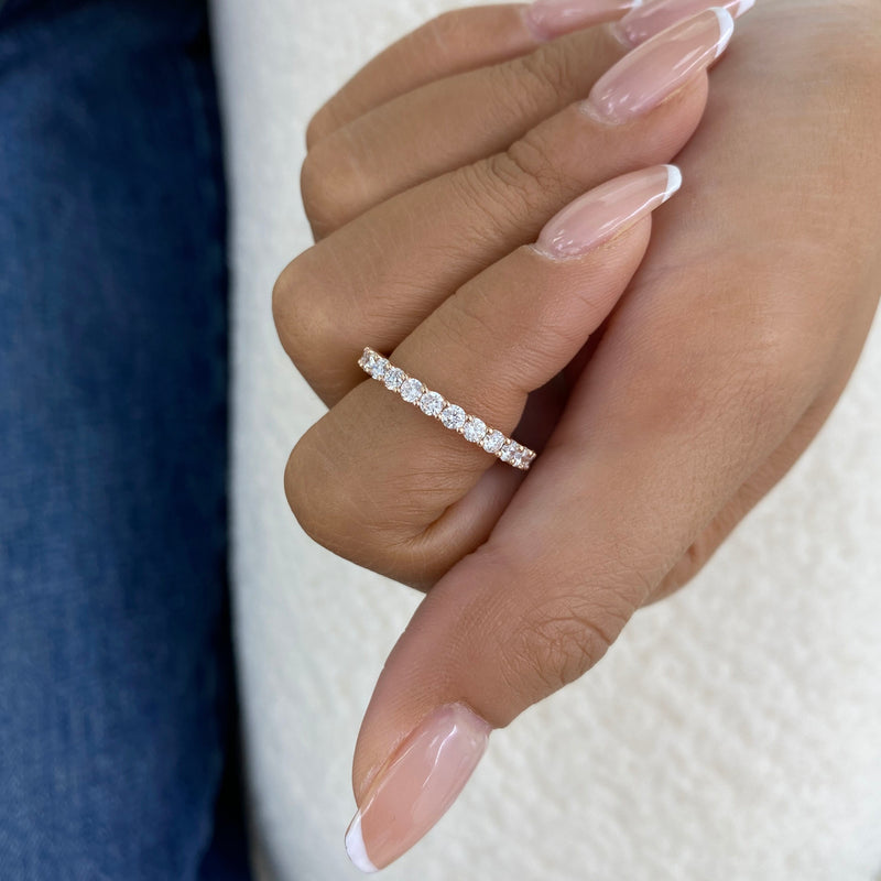 Diamond Eternity Ring 1.34 ct Rose Gold