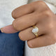 Sylara Diamond Engagement Ring Yellow Gold 18k