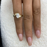 Sylara Diamond Engagement Ring Yellow Gold 18k