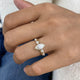 Amarisse Diamond Engagement Ring Yellow Gold 18k