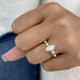 Amarisse Diamond Engagement Ring Yellow Gold 18k