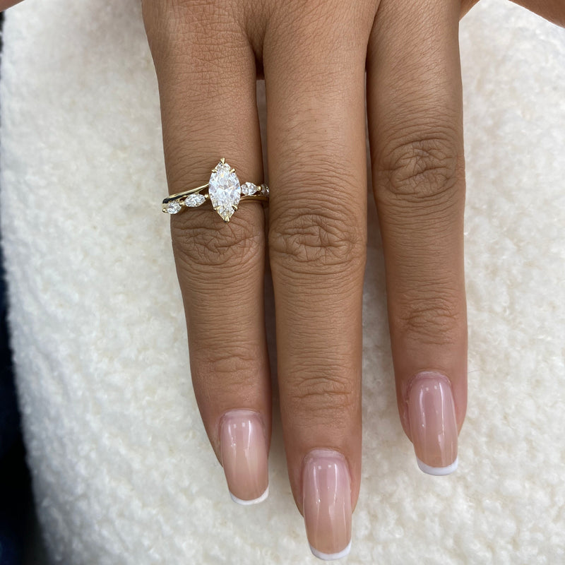Amarisse Diamond Engagement Ring Yellow Gold 18k