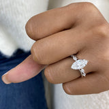 Evaria Diamond Engagement Ring White Gold 18k