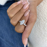 Evaria Diamond Engagement Ring White Gold 18k
