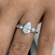 Engagement Ring 1.60 Carat White Gold