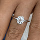 Engagement Ring 1.50 Carat White Gold