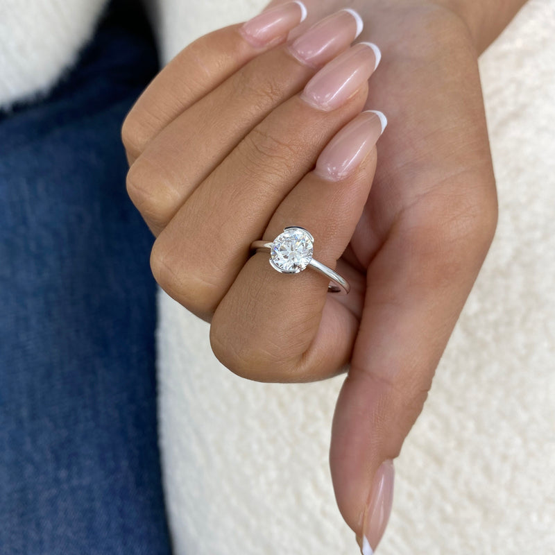 Amoria Diamond Engagement Ring White Gold 18k