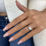 Veyra Diamond Engagement Ring White Gold 18k
